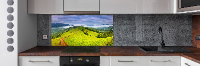 Panel do kuchyne Zelené pahorky