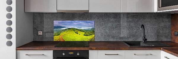 Panel do kuchyne Zelené pahorky