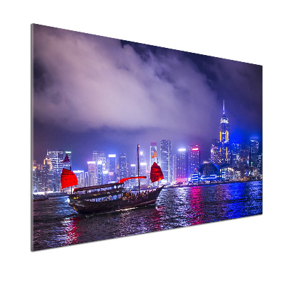 Panel do kuchyne Nočný Hongkong