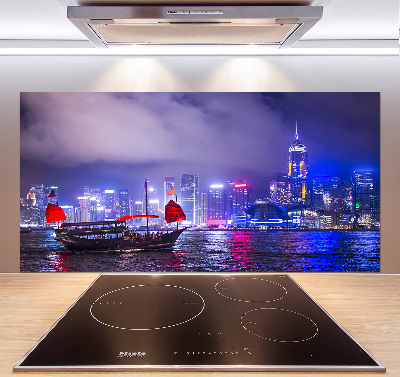 Panel do kuchyne Nočný Hongkong