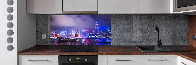 Panel do kuchyne Nočný Hongkong