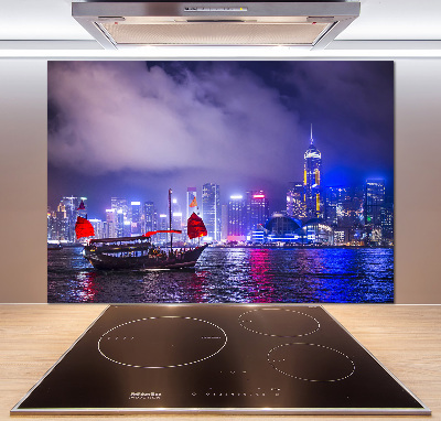 Panel do kuchyne Nočný Hongkong