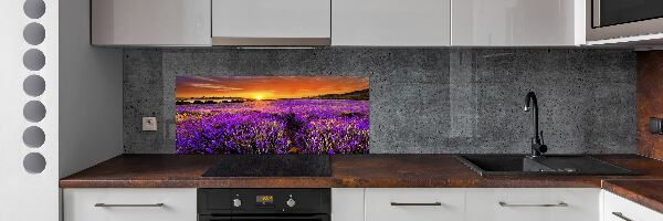 Dekoračný panel sklo Pole levanduľa