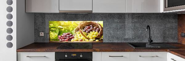 Panel lacobel Hrozno v košíku