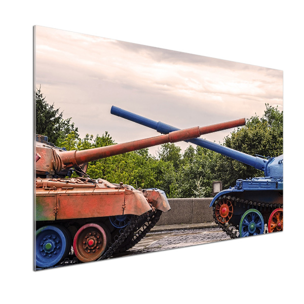 Dekoračný panel sklo Dva tanky