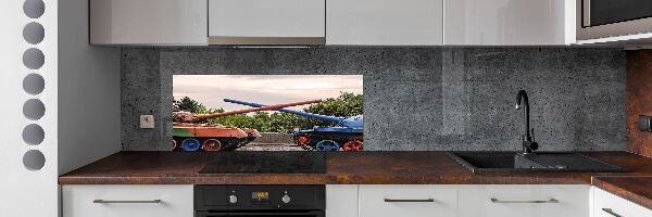 Dekoračný panel sklo Dva tanky