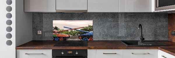 Dekoračný panel sklo Dva tanky