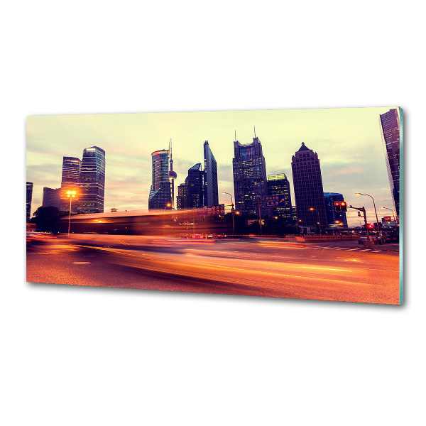 Panel do kuchyne Šanghaj noc