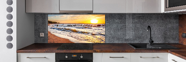 Panel lacobel Západ slnka pláž