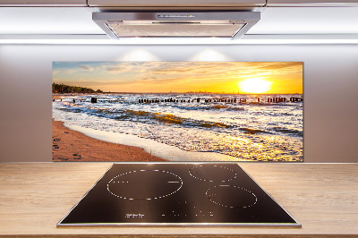 Panel lacobel Západ slnka pláž