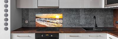 Panel lacobel Západ slnka pláž