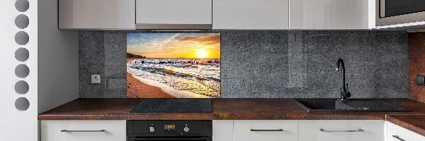 Panel lacobel Západ slnka pláž