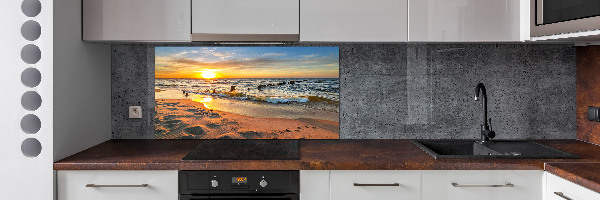 Panel lacobel Západ slnka pláž