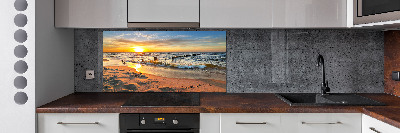Panel lacobel Západ slnka pláž