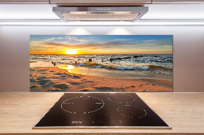 Panel lacobel Západ slnka pláž