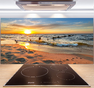 Panel lacobel Západ slnka pláž