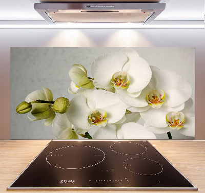 Panel do kuchyne Biela orchidea
