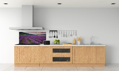 Dekoračný panel sklo Pole levanduľa