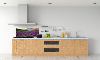 Dekoračný panel sklo Pole levanduľa