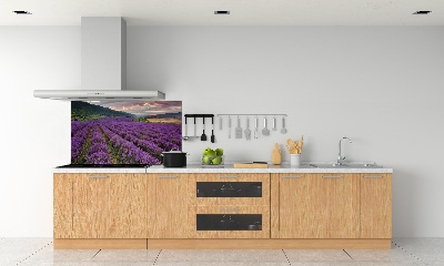 Dekoračný panel sklo Pole levanduľa