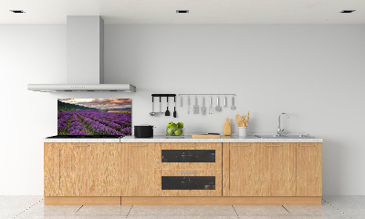 Dekoračný panel sklo Pole levanduľa
