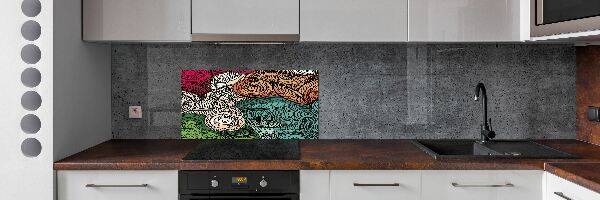 Panel do kuchyne Abstraktné pierka
