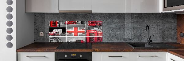 Dekoračný panel sklo Koláž Londýn