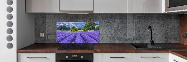 Dekoračný panel sklo Pole levanduľa