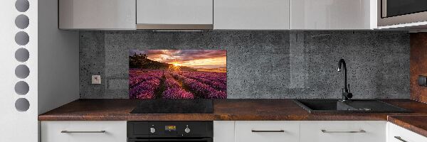 Dekoračný panel sklo Pole levanduľa