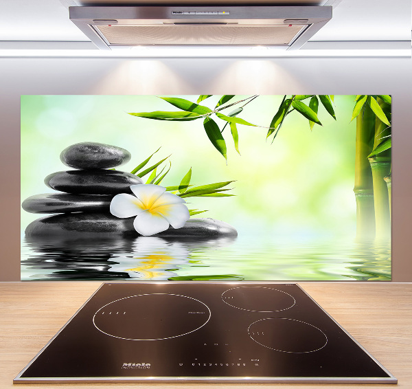 Panel do kuchyne Plumeria a bambus