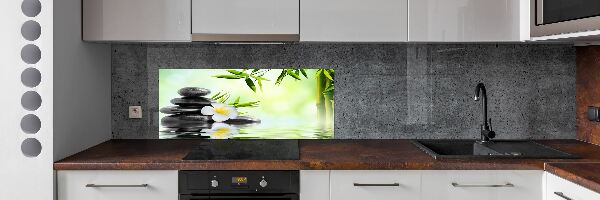 Panel do kuchyne Plumeria a bambus
