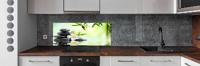 Panel do kuchyne Plumeria a bambus