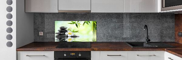 Panel do kuchyne Plumeria a bambus