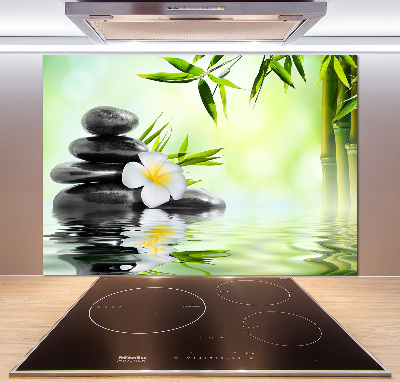 Panel do kuchyne Plumeria a bambus