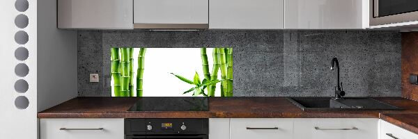 Sklenený panel do kuchyne Bambus