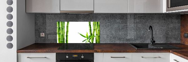 Sklenený panel do kuchyne Bambus