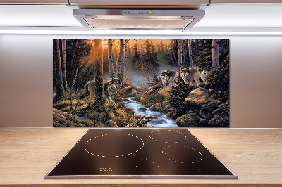 Panel do kuchyne Svorka vlkov
