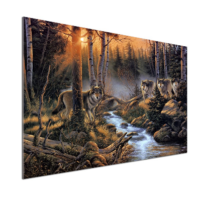 Panel do kuchyne Svorka vlkov