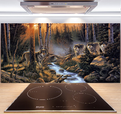 Panel do kuchyne Svorka vlkov