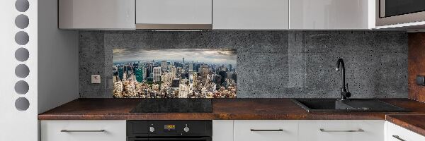 Sklenený panel do kuchynskej linky New York