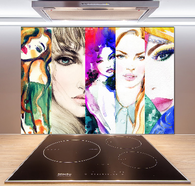Panel do kuchyne Ženské portréty