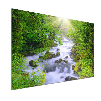 Dekoračný panel sklo Horská rieka