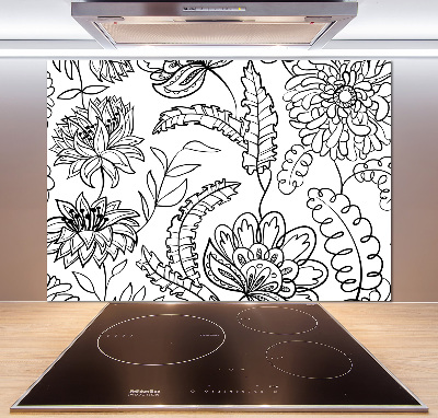Panel do kuchyne Kvetinový vzor