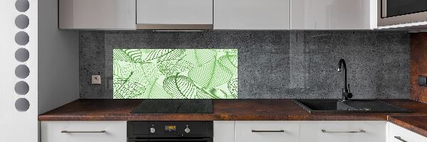 Dekoračný panel sklo Lístie vzor