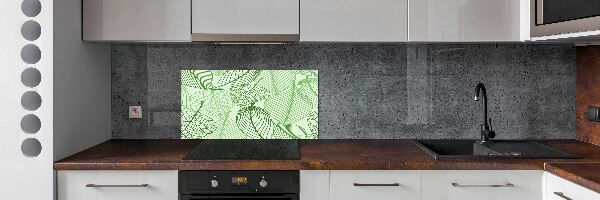 Dekoračný panel sklo Lístie vzor