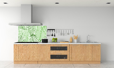 Dekoračný panel sklo Lístie vzor