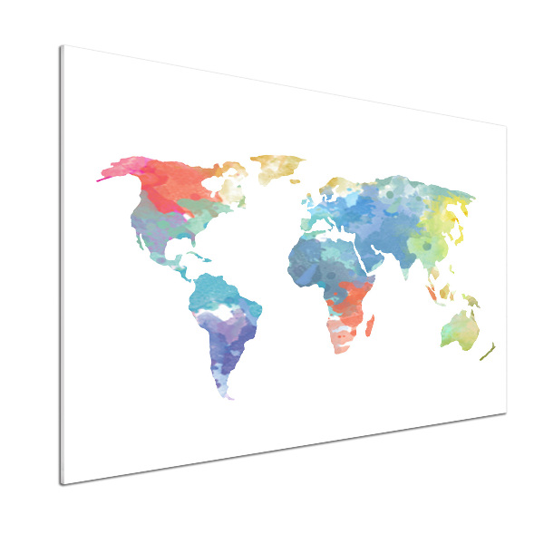 Dekoračný panel sklo Mapa sveta