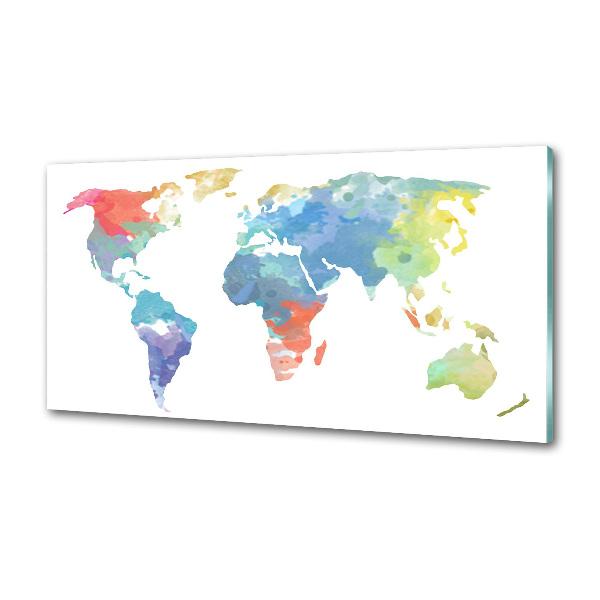 Dekoračný panel sklo Mapa sveta