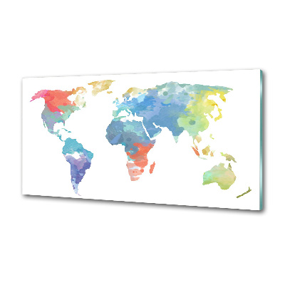 Dekoračný panel sklo Mapa sveta