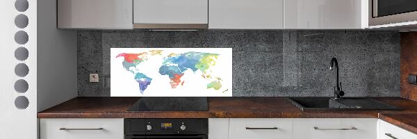 Dekoračný panel sklo Mapa sveta